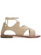 Álvaro Lace-up Sandals - Nude & Neutrals
