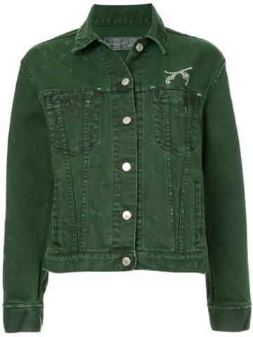 Roarguns Casual Denim Jacket - Green