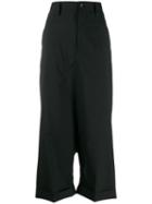 Junya Watanabe Cropped Tailored Trousers - Black