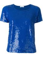 P.a.r.o.s.h. Sequin T-shirt, Women's, Size: Medium, Blue, Polyamide/spandex/elastane/pvc
