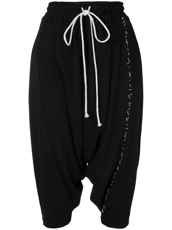 Alchemy Cropped Track Trousers - Black