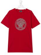 Young Versace Teen Logo T-shirt - Red