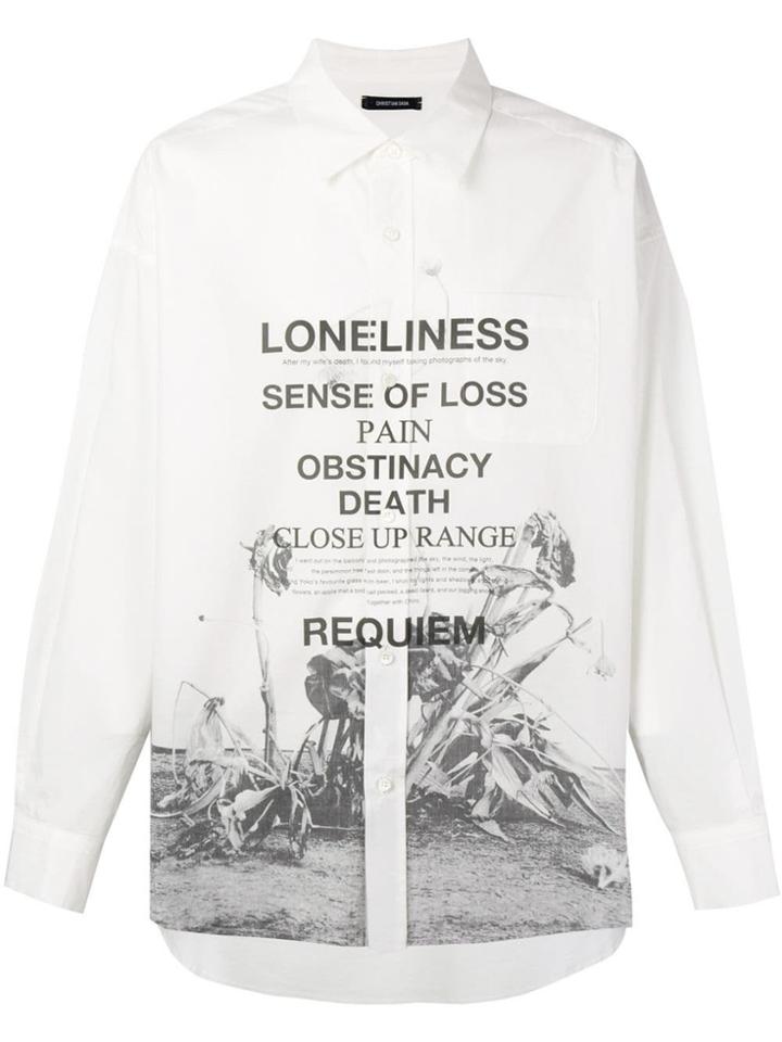 Christian Dada Printed Classic Shirt - White