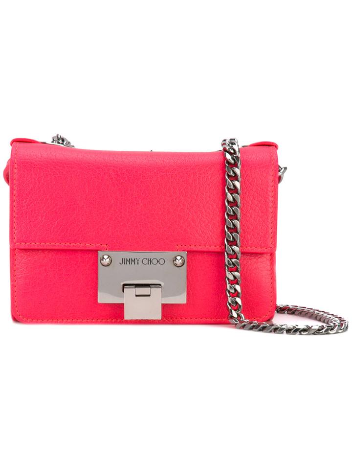 Jimmy Choo Mini 'rebel' Shoulder Bag - Pink & Purple