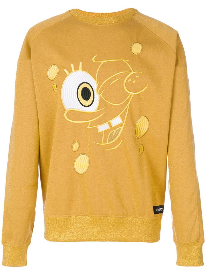 Bobby Abley - Spongebob Crewneck Sweatshirt - Men - Cotton - M, Yellow/orange, Cotton