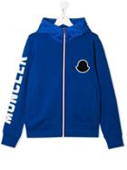 Moncler Kids Teen Hooded Jacket - Blue