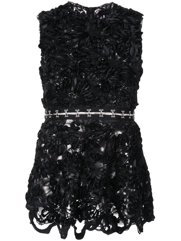 Proenza Schouler Fitted Appliqué Blouse - Black