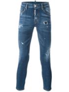 Dsquared2 Mb Jeans, Men's, Size: 46, Blue, Cotton/spandex/elastane/calf Leather