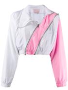 Natasha Zinko Cropped Jogging Style Jacket - White