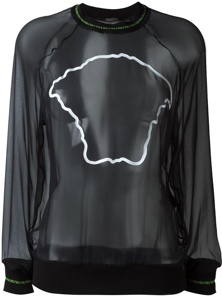 Versace Medusa Sheer Jumper