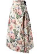 Junya Watanabe Comme Des Garçons Vintage Floral Asymmetric Skirt, Women's, Size: Small