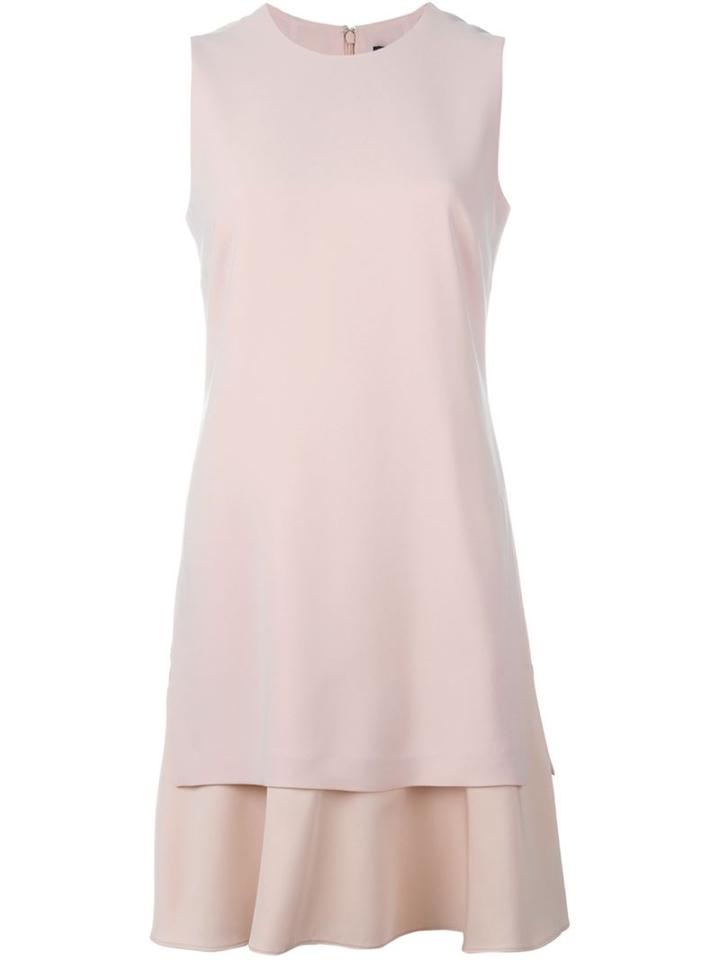 Theory Sleeveless Layered Dress, Women's, Size: 6, Pink/purple, Triacetate/polyester/silk
