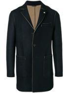 Manuel Ritz Single-breasted Coat - Blue