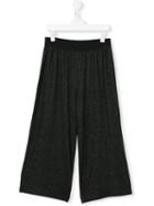Loredana Flecked Wide Leg Trousers, Girl's, Size: 11 Yrs, Black