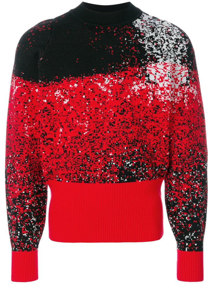Vejas Jacquard Vase Sweater - Red