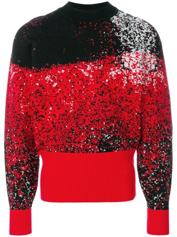 Vejas Jacquard Vase Sweater - Red