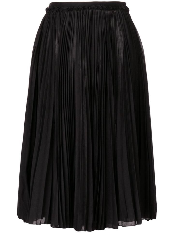 Rochas Full Midi Skirt - Black