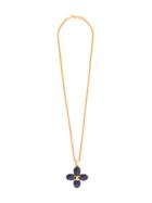 Chanel Vintage Cc Logo Chain Pendant Necklace - Metallic