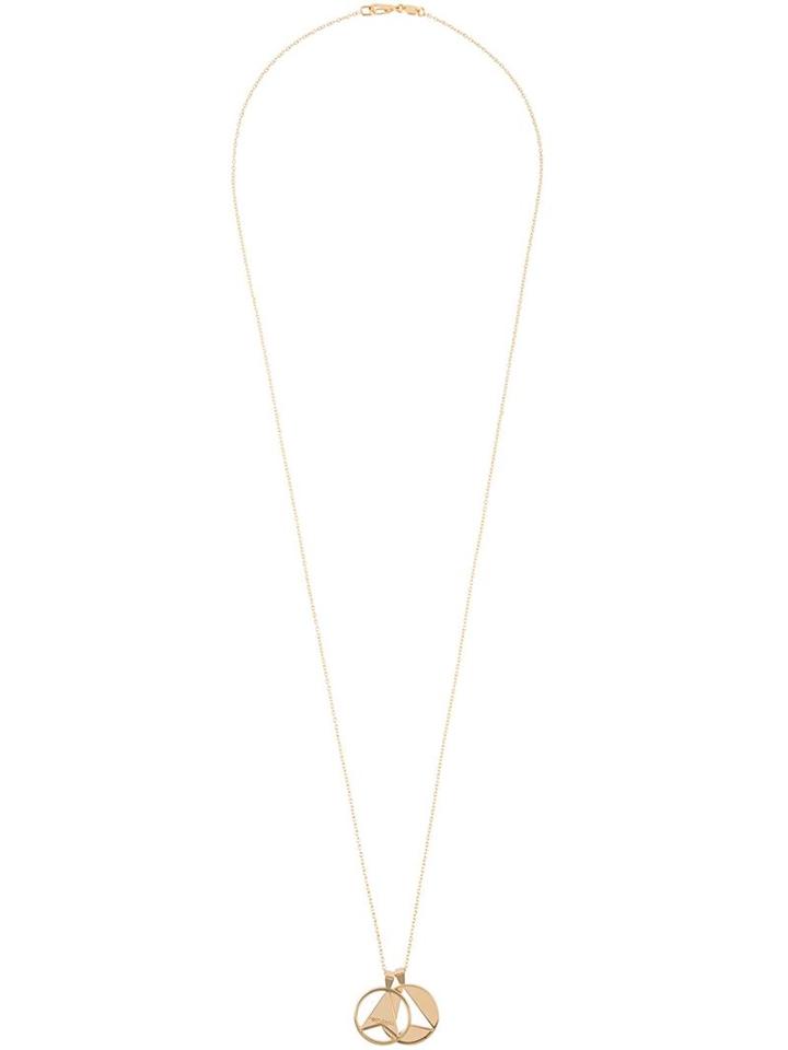 Northskull Twin Arrow Necklace, Men's, Metallic, Gold Plated Brass