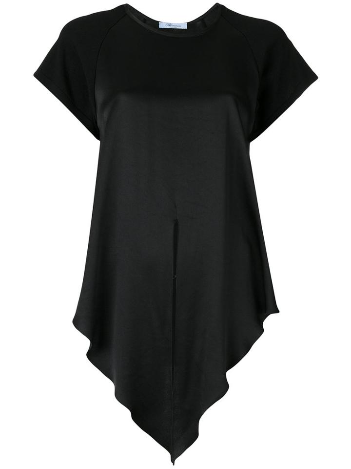 Blumarine - Tie Knot T-shirt - Women - Polyamide/viscose - S, Women's, Black, Polyamide/viscose