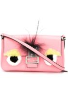 Fendi Micro Baguette Crossbody Bag - Pink & Purple