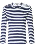 Comme Des Garçons Play Striped T-shirt - Blue