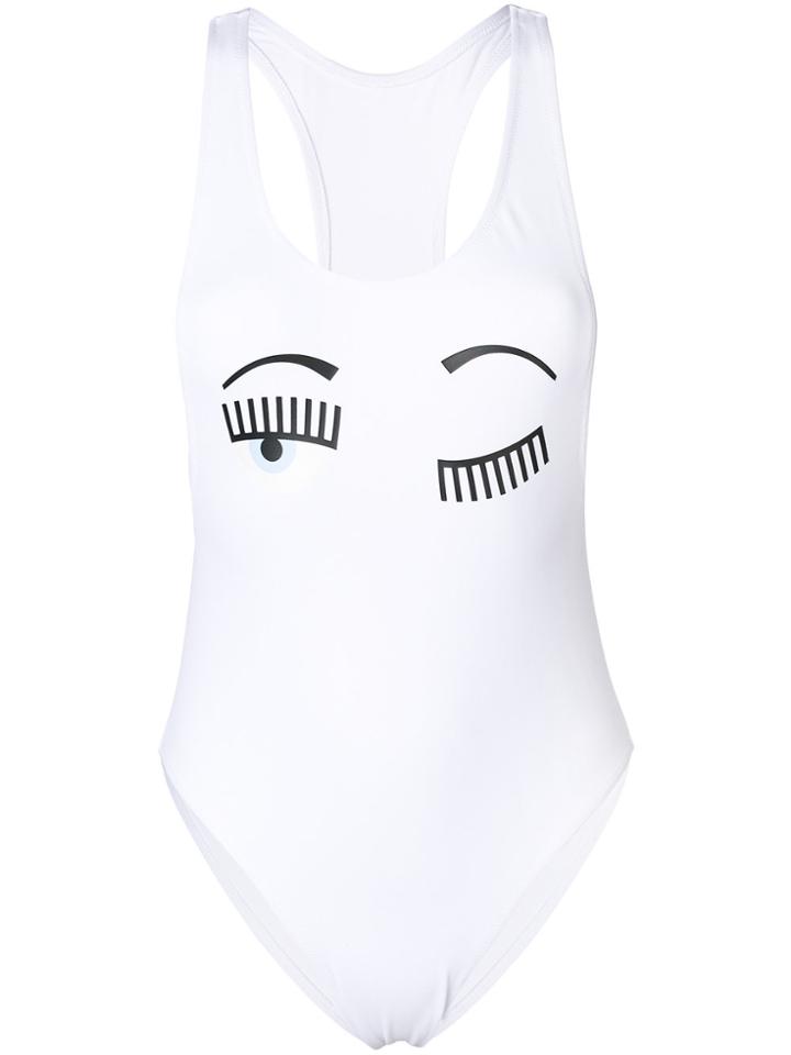 Chiara Ferragni Flirting Swimsuit - White