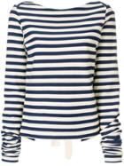 Erika Cavallini Striped Tie Back Blouse - Neutrals
