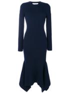 Victoria Beckham Asymmetric Skirt Dress - Blue