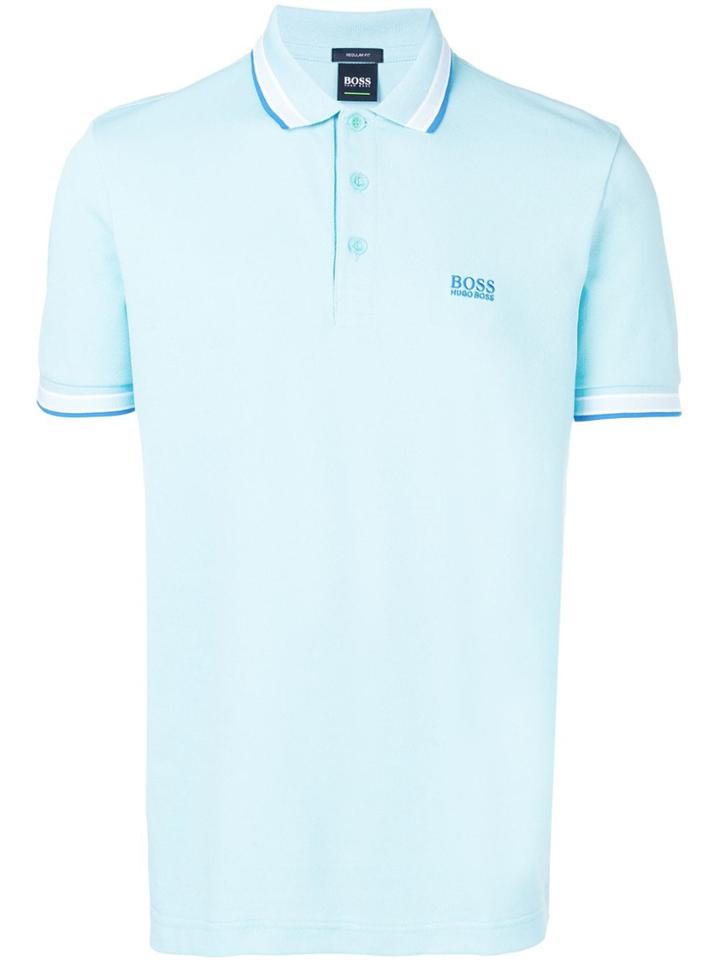 Boss Hugo Boss Trimmed Polo Shirt - Blue