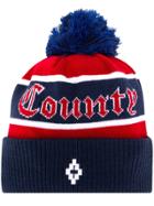 Marcelo Burlon County Of Milan County Knit Hat - Blue