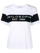 Philosophy Di Lorenzo Serafini Logo Panel T-shirt - White