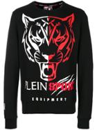 Plein Sport Tiger Print Sweatshirt - Black