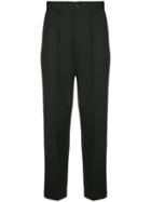 Junya Watanabe Man Cropped Pleated Trousers - Black
