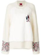 Moncler Round Neck Jumper - Neutrals