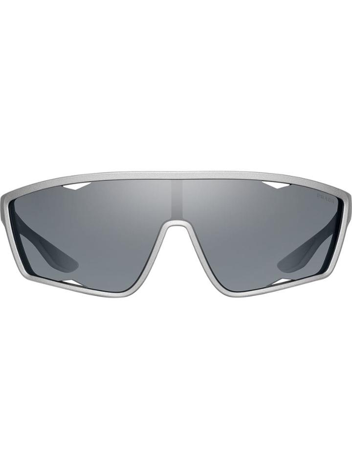 Prada Eyewear Mirrored Sunglasses - Grey