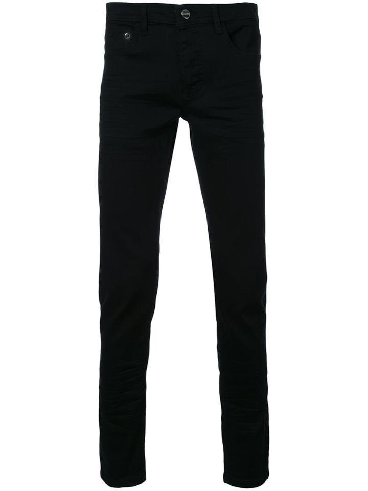 Iceberg Cat Detail Slim Fit Jeans - Black
