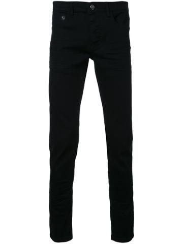 Iceberg Cat Detail Slim Fit Jeans - Black