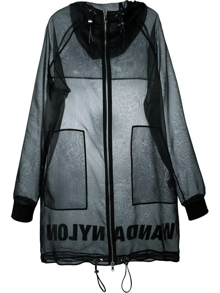 Wanda Nylon Sheer Oversize Hooded Parka
