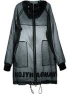 Wanda Nylon Sheer Oversize Hooded Parka
