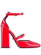 Versace Mary Jane Pumps - Red