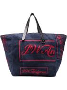 Jw Anderson Logo Printed Tote - Blue