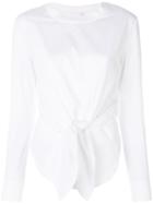 Chloé - Tied Top - Women - Cotton - L, White, Cotton