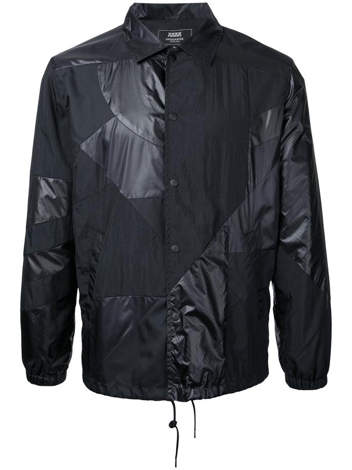 Anrealage Patchwork Jacket, Men's, Size: 46, Black, Nylon