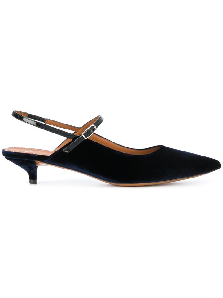 Givenchy Feminine Slingback Pumps - Blue