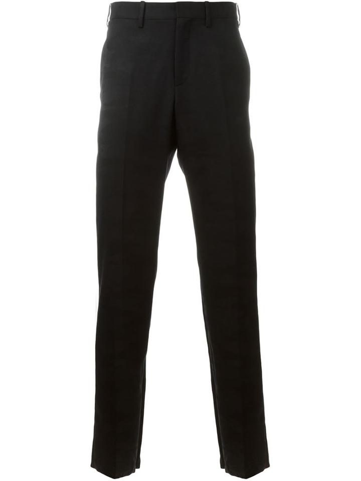 Neil Barrett Classic Tailored Trousers, Men's, Size: 46, Black, Virgin Wool/viscose