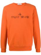 Stone Island Embroidered Logo Sweatshirt - Orange