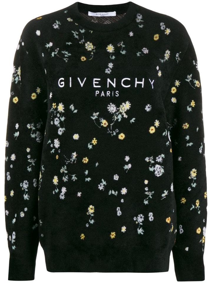 Givenchy Floral Textured Jumper - Black