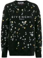 Givenchy Floral Textured Jumper - Black