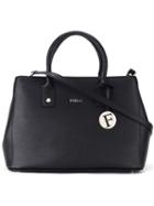 Furla Top Handle Bag, Women's, Black, Calf Leather